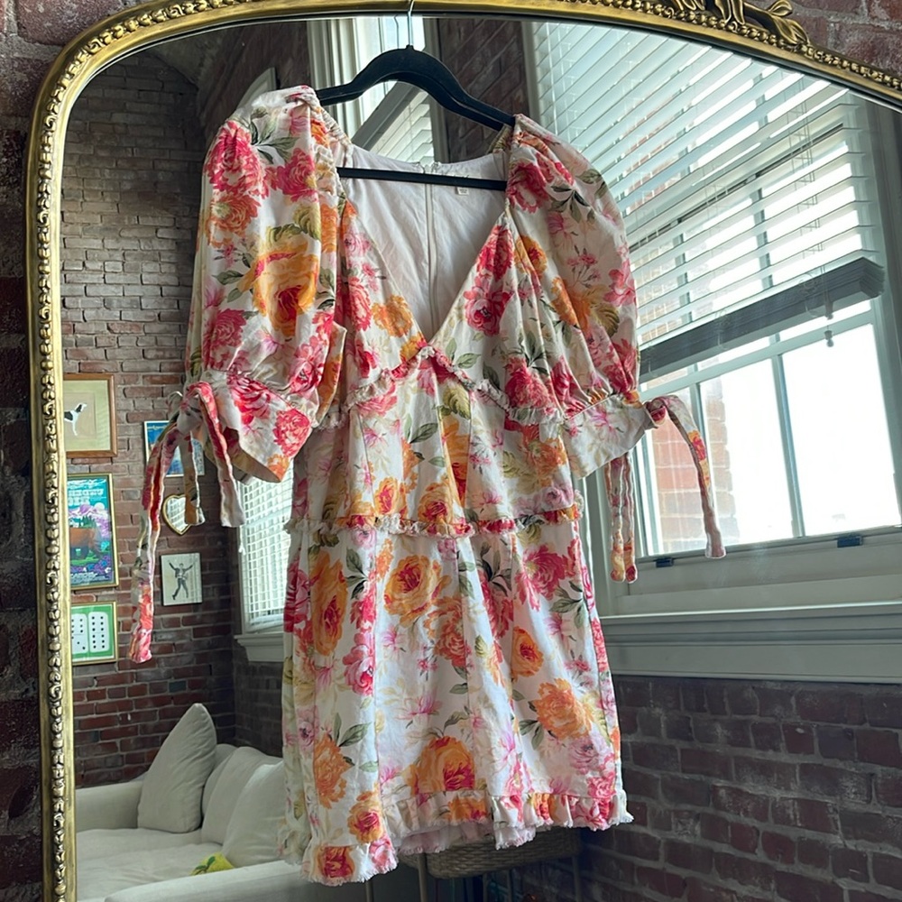 For Love & Lemons Linen Dress